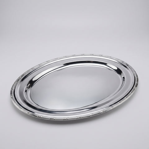 Ruban-croisé Oval Serving Dish