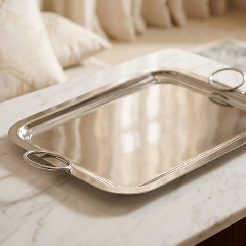 Modern Rectangular Tray with Handles
