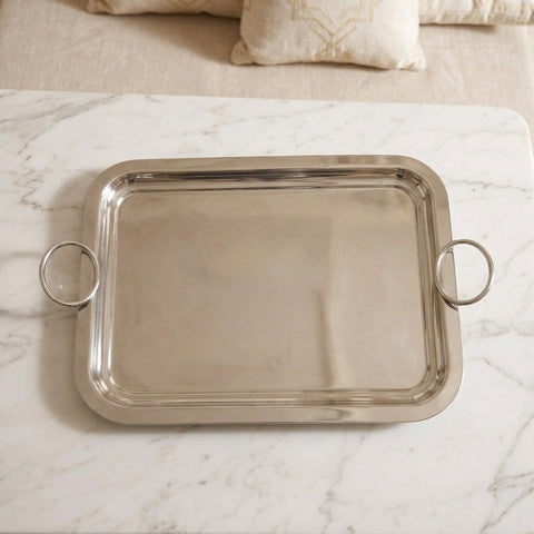 Modern Rectangular Tray with Handles