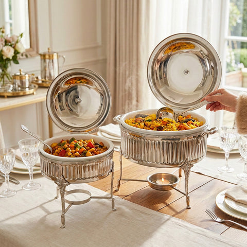 English Rounded Chafing Dish
