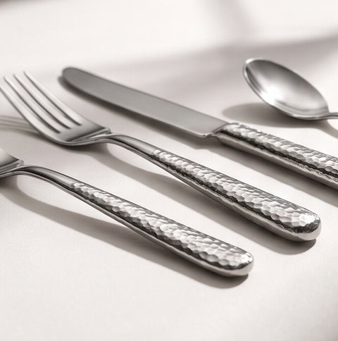 Hammered Utensil Set
