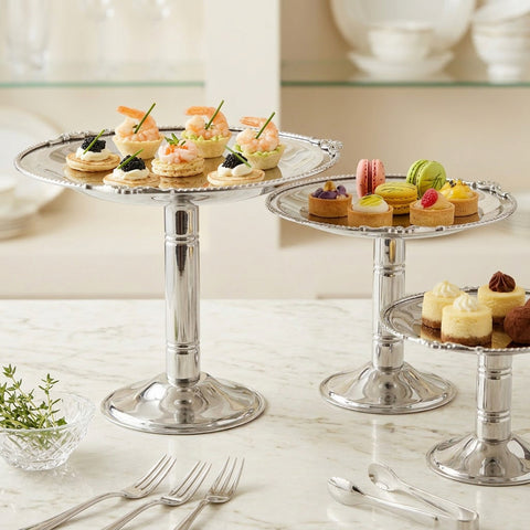 Trio-Dessert Stand Rounded Set - 3 Heights