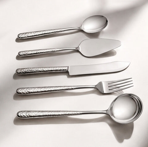 Hammered Utensil Set