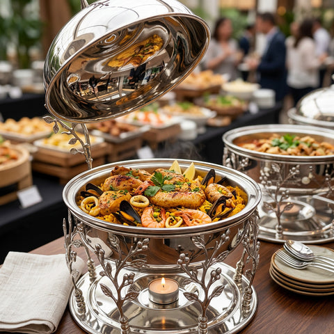 Floral Rounded Chafing Dish