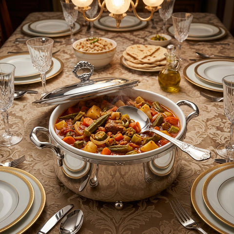 Ruban-Croisé Rounded Casserole
