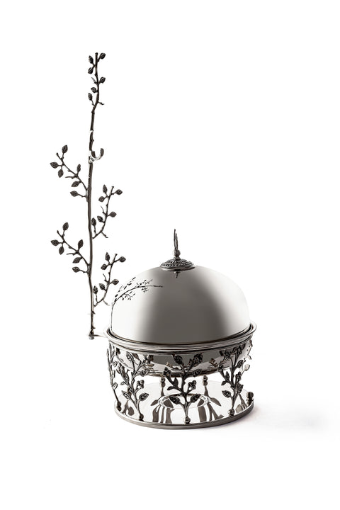 Floral Rounded Chafing Dish - سخان فلورال دائري