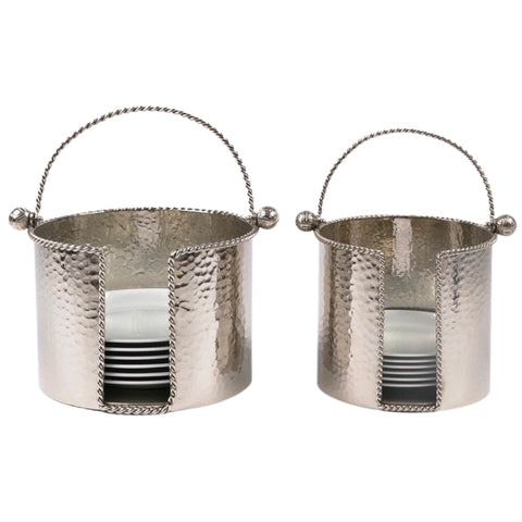 Hammered plate holder set - طقم حامل أطباق مطروق