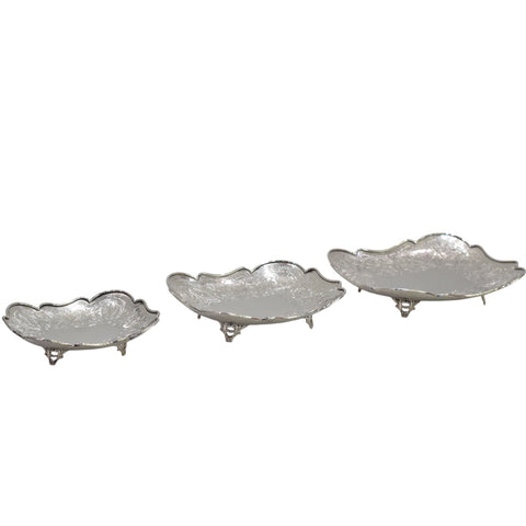 Trio-engraved nuts/chocolate set - طقم منقوش لتقديم المكسرات/الشوكلاته