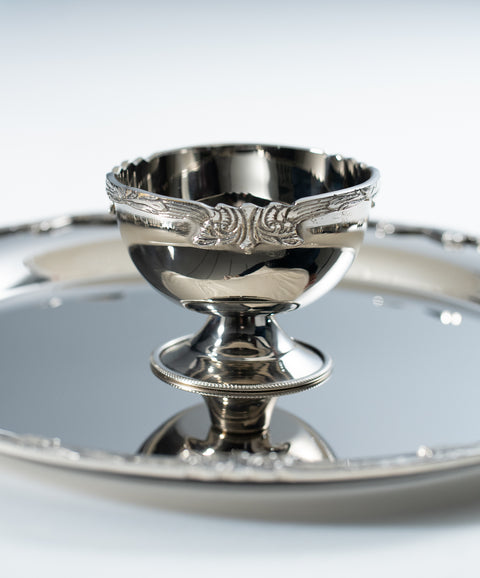 Elegance serving dish with saucier - سرفيس إليجانس  بالصوصيرة