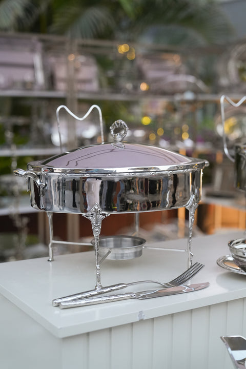 Ruban-croise Oval Chafing dish -  سخان ريبون كروازيه بيضاوي